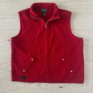 Ralph Lauren Men's Red Fleece Vest